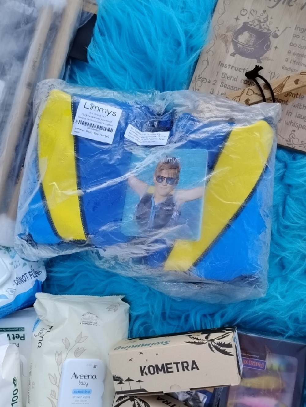 Limmys Blue and Yellow Kids Swim Vest
